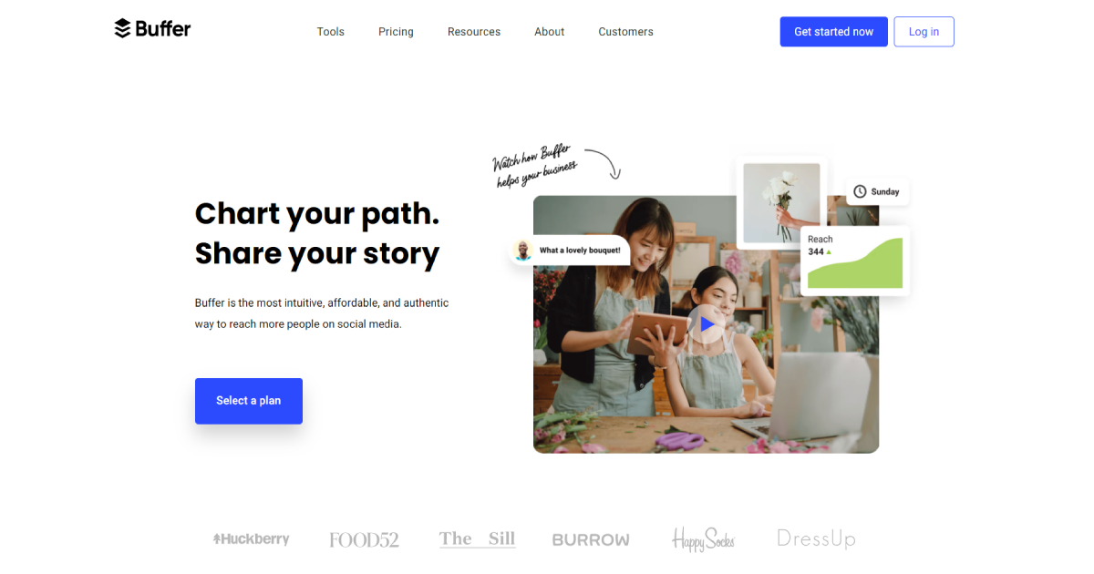 Buffer landing page