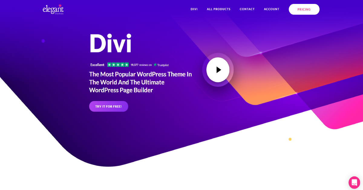 Divi landing page