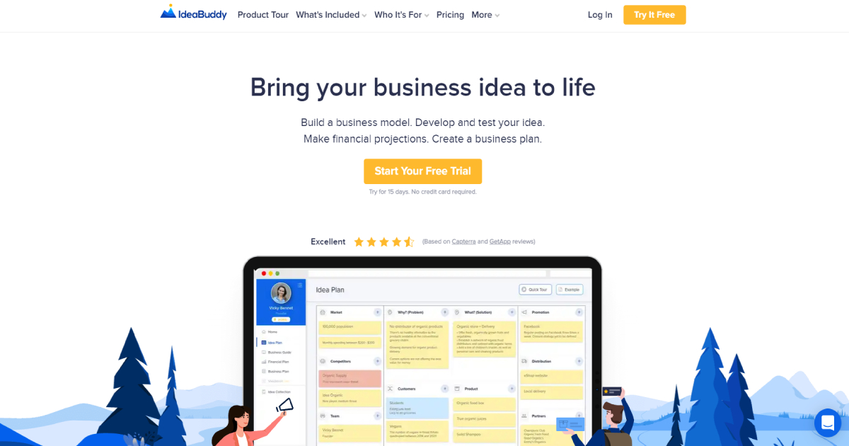 IdeaBuddy landing page