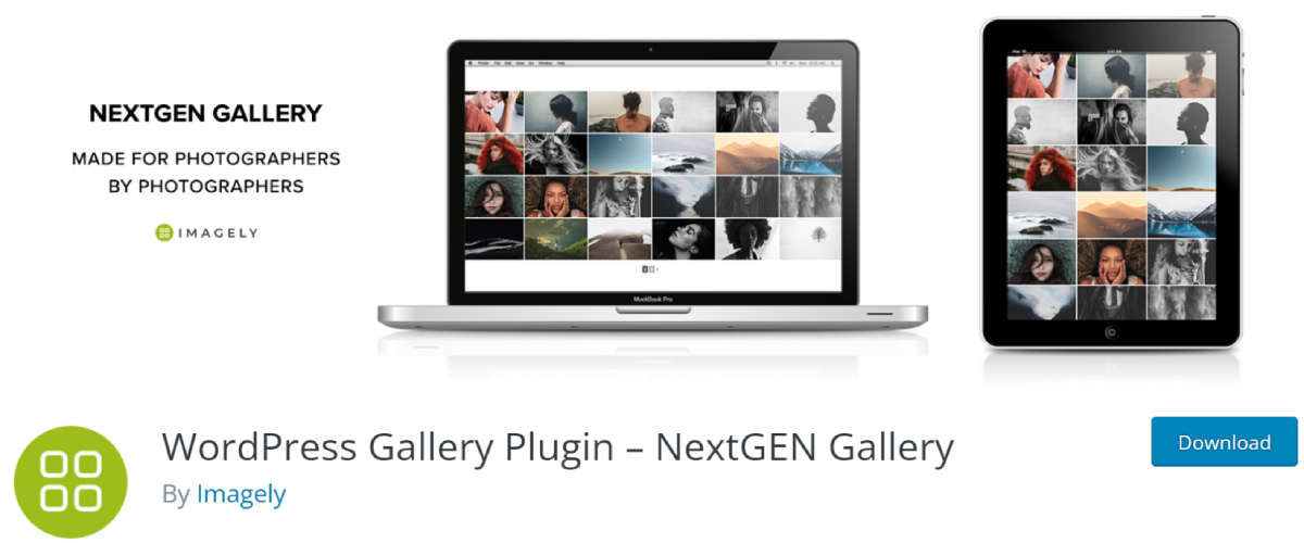 NextGEN gallery plugin page