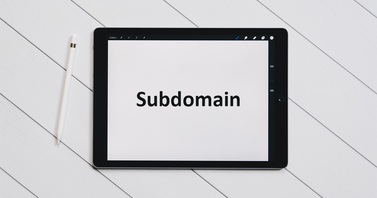 Word subdomain on tablet