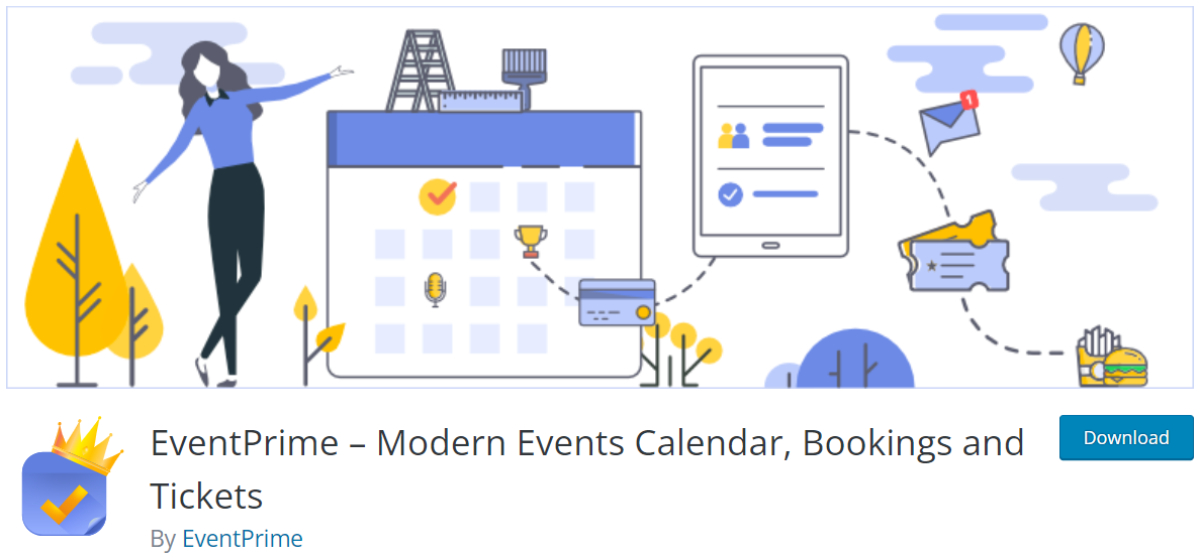 Modern Events Calendar plugin page