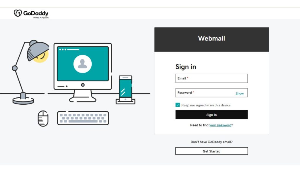 Logging into GoDaddy Webmail (Workspace Email)