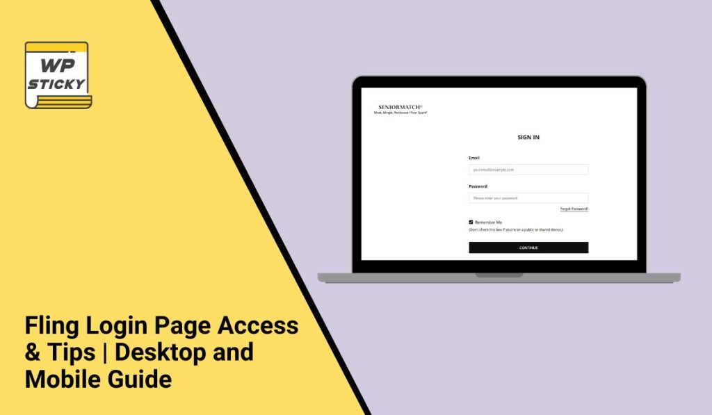 Fling Login Page Access & Tips | Desktop and Mobile Guide